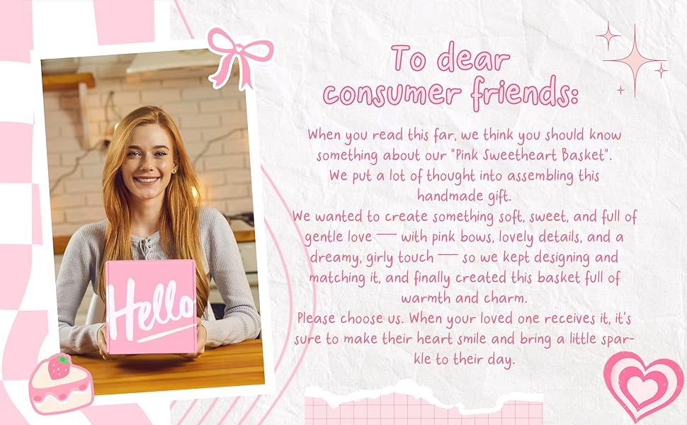 Gift Baskets for Women, 9pcs Birthday Gifts for Teenage Girls, Best Christmas Ideas Box w/Coquette Bow Aesthetic Cup Trendy Stuff for Her Teen Girl Sister Friend Friendship Sweet 16th 18th 21st Bday