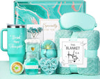 Birthday Gifts for Women Self Care Gifts Get Well Soon Gifts, Happy Birthday Spa Gift Baskets w/Flannel Blanket 40 OZ Tumbler Care Package for Mom Wife Sister Best Friend Her Daughter