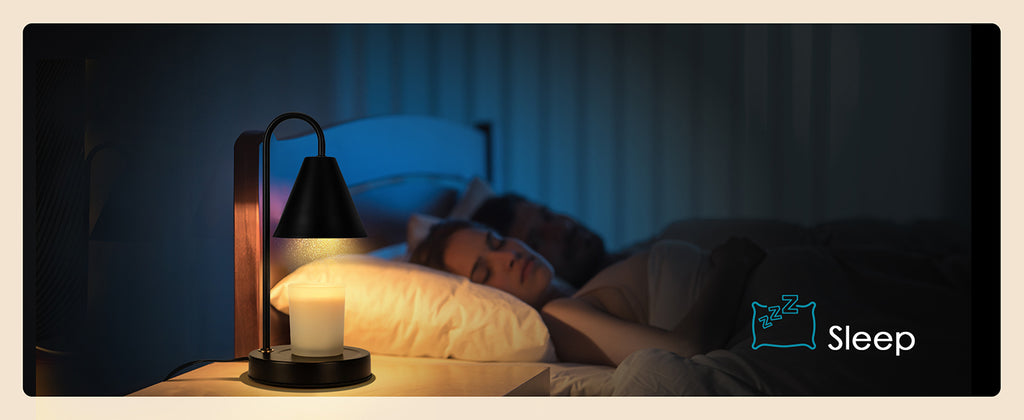 Candle Warmer Lamp,Electric Candle Warmer with Dimmable Light,Scented Wax Melter,No Smoke,Compatible with Various Jar,with 2 Light Bulbs,Home Decor-Black