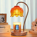 Flower Candle Warmer Lamp with Timer & Dimmer - Fits All Jar Scented Candles - Christmas & Mother's Day Gift for Women，Mom，Her