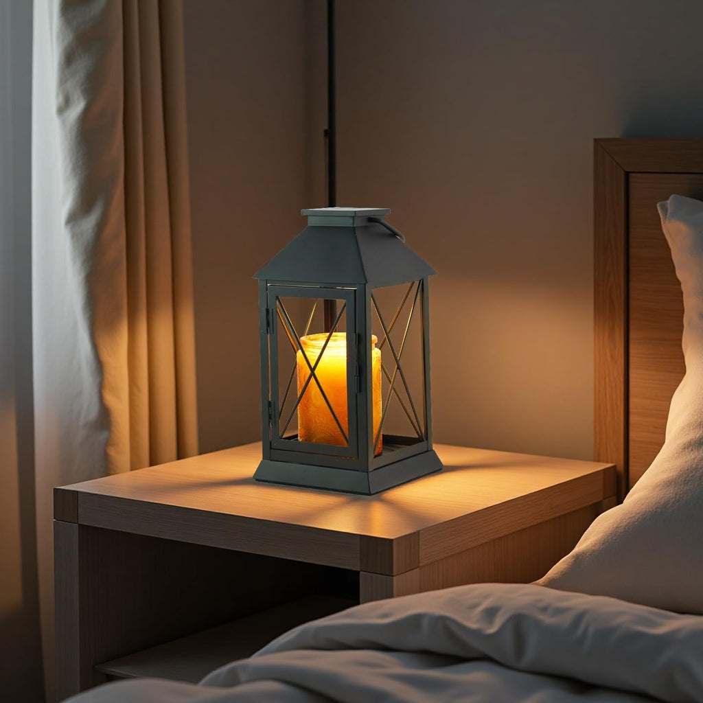 Candle Warmer Lamp with Timer,Compatible with 3 Wick Candles/Large Candel Jars,Vintage Lamp Candle Warmer Lantern,Dimmable Candle Lamp Warmer Farmhouse,Fully Enclosed Designed and Hanging Up-Black