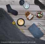 Get Well Soon Gift Baskets for Men&Women- Self Care Package/Brithday - After Surgery, Sympathy Gifts for Loss of Loved One, Thinking of You/ Grief /Bereavement /Miscarriage Gifts (Grey & Navy Blue)