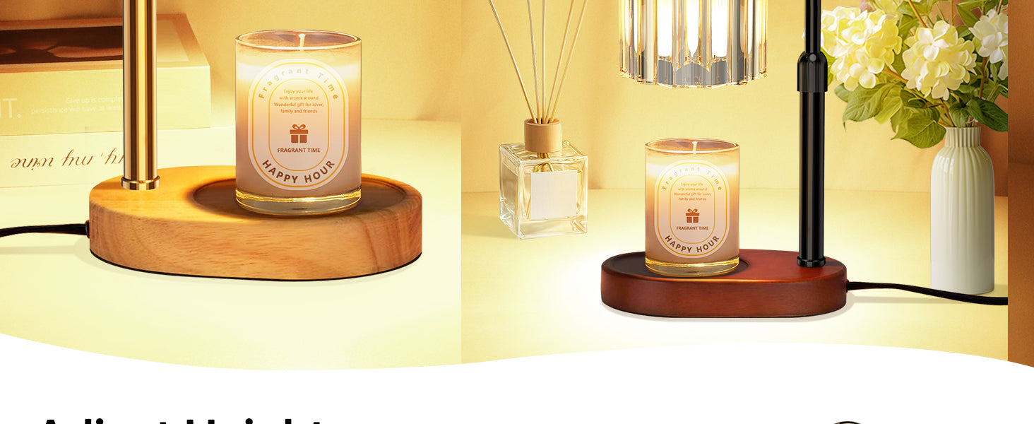 Lukasa Candle Warmer Lamp, with Timer Dimmer Adjustable Height, Birthday Gifts for Women Men, Mother's Day Gifts for Mom, Wax Melt Warmer for Home Decor Room Decor, Thanksgiving Gifts Christmas