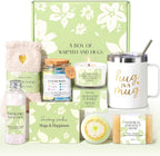 Gift Baskets for Women, 10pcs Unique Birthday Gifts for Women, Best Friend Birthday Christmas Gift, Get Well Soon Gift Basket Sending Sunshine Cheer Up Box for Sister Friendship - BRIGHTEN UP HER DAY!