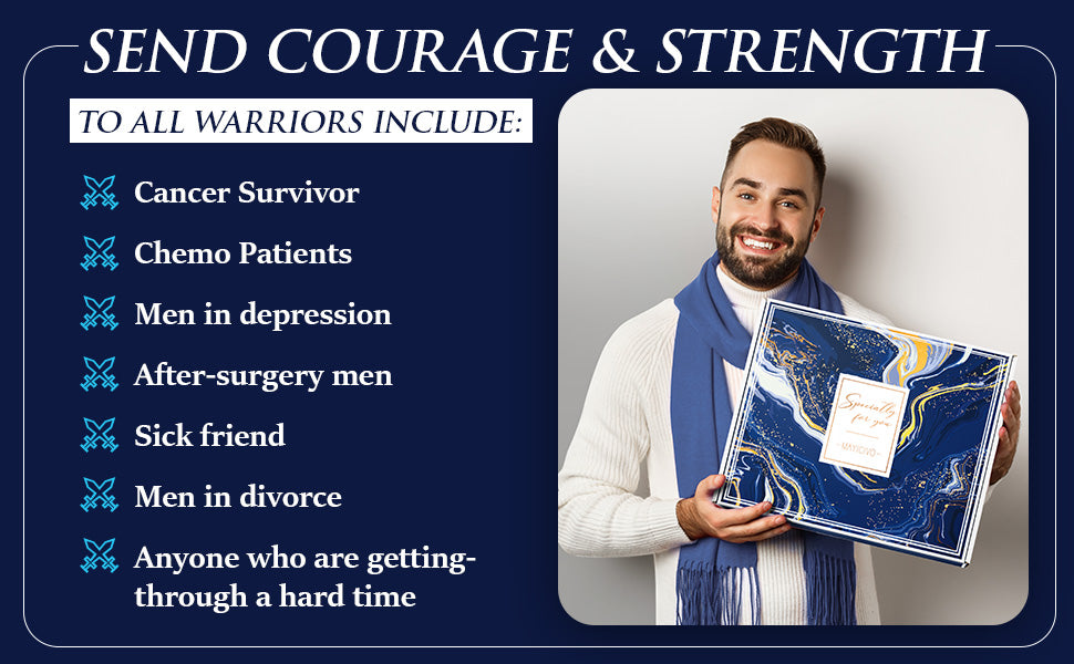 Get Well Soon Gifts for Men, After Surgery Cancer Gifts for Men Chemo Care Package Get Well Gift Basket for Sick Friends, Thinking of You Feel Better Birthday Gifts Box for Men Dad Brother w/Tumbler