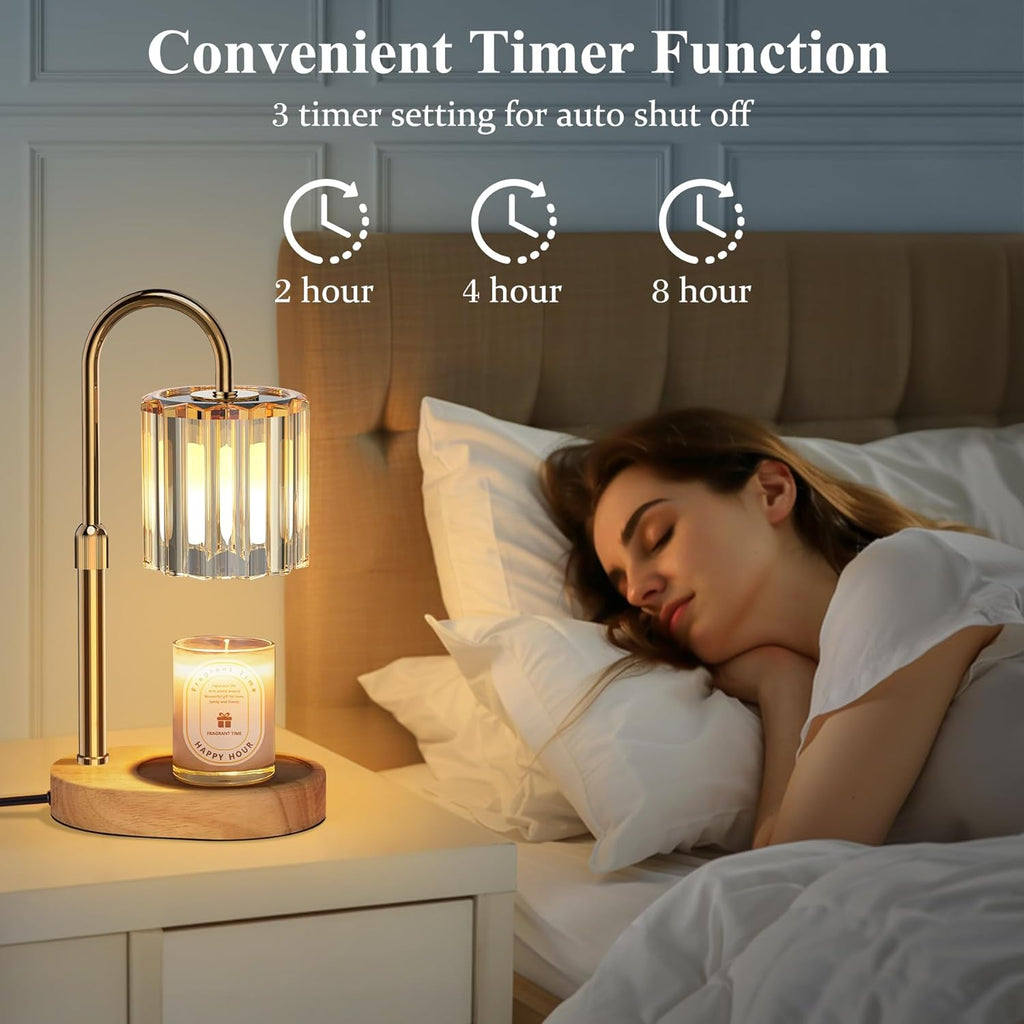 Lukasa Candle Warmer Lamp, with Timer Dimmer Adjustable Height, Birthday Gifts for Women Men, Mother's Day Gifts for Mom, Wax Melt Warmer for Home Decor Room Decor, Thanksgiving Gifts Christmas