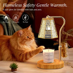 Candle Warmer Lamp with Timer Dimmable Gifts for Women, Adjustable Height Wax Warmer Lamp for Scented Candles, House Warming Gifts for New Home Modern Farmhouse Decor