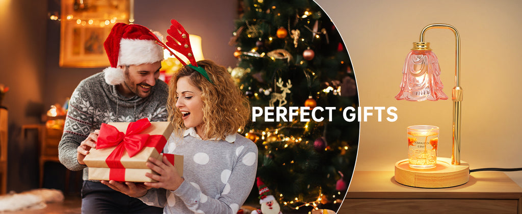 Candle Warmer Lamp with Timer Dimmer, Adjustable Height Pink Tulip Candle Wax Warmer, Christmas Birthday Gift for Mom Women, House Warming Gifts for New Home Bedroom Decor,Flower Pink