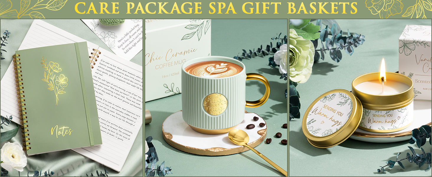 Self Care Gifts for Women Get Well Soon Gift Baskets, Unique Christmas Birthday Gifts for Women Spa Care Package, Sympathy Inspirational Thinking of You Gift Set for Mom Sister Friend Wife Girlfriend