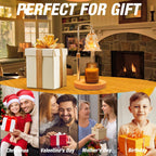 Candle Warmer Lamp with Timer and Dimmer, Electric Wax Warmers for Scented Candles with 5 Brightness Settings, Anti-Glare Lamp with Adjustable Height, Home Decor, Gift for Christmas, Birthday