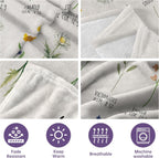 Afterprints Christian Gifts for Women, Christian Blanket with Flowers, Birthday Gifts for Women, Inspirational, Religious Gifts for Sister, Friend, Daughter, Mom, Soft Throw Blankets 50'' x 60''