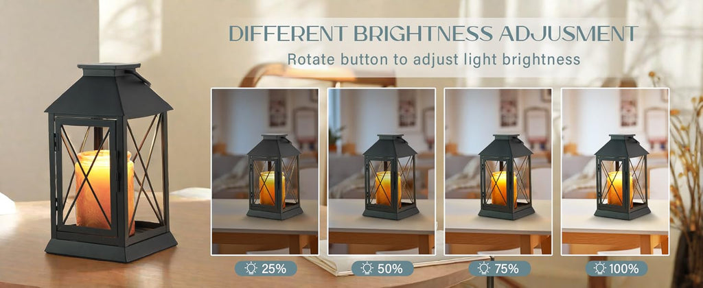 Candle Warmer Lamp with Timer,Compatible with 3 Wick Candles/Large Candel Jars,Vintage Lamp Candle Warmer Lantern,Dimmable Candle Lamp Warmer Farmhouse,Fully Enclosed Designed and Hanging Up-Black