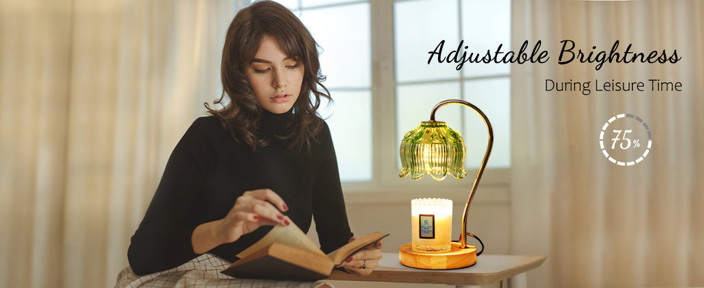 Flower Candle Warmer Lamp with Timer & Dimmer - Fits All Jar Scented Candles - Christmas & Mother's Day Gift for Women，Mom，Her