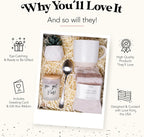 lovebug Get Well Soon Gift Basket for Women – After Surgery Gifts, Feel Better Care Package with Blanket, Candle, Socks, Mug, Spoon, Succulent – Thinking of You Self Care Gifts for Women Basket