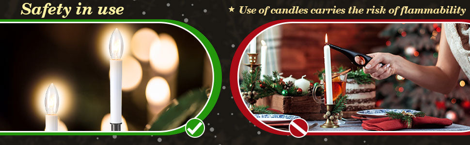 8 Pieces Electric Window Candle with Pewter Plated Base Window Candle Light Sensor Turns with Automatic On/Off for Home Christmas Holiday Party Decorations