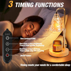 Candle Warmer Lamp with Timer and Dimmer, Electric Wax Warmers for Scented Candles with 5 Brightness Settings, Anti-Glare Lamp with Adjustable Height, Home Decor, Gift for Christmas, Birthday