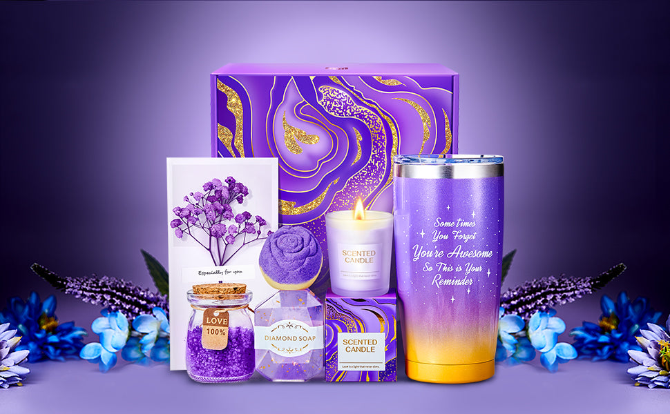 Christmas Gifts for Women, Birthday Gifts for Mom, Wife, Her, Girlfriend, Sister, Bestie - Self Care Spa Gift Baskets for Women, Best Friends, Teacher, Employee Appreciation, Anniversary Gifts