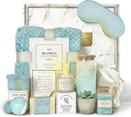 Get Well Soon Gift Baskets For Women,12PC Get Well Gifts for Women After Surgery,Birthday Gifts,Care Package,Grief,Sympathy,Condolences Gift Basket for Friend (navy blue)