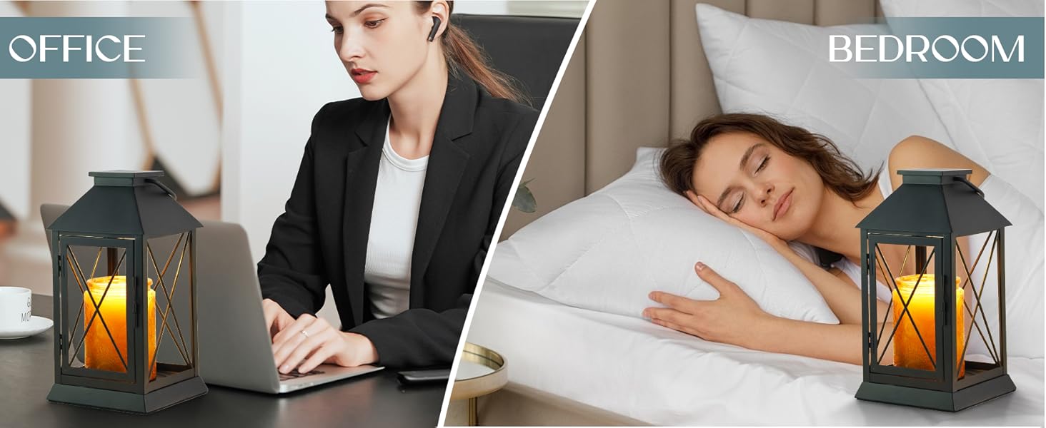 Candle Warmer Lamp with Timer,Compatible with 3 Wick Candles/Large Candel Jars,Vintage Lamp Candle Warmer Lantern,Dimmable Candle Lamp Warmer Farmhouse,Fully Enclosed Designed and Hanging Up-Black