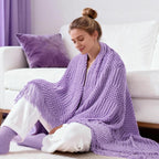 Christmas Gifts for Women, Self Care Get Well Soon Gifts, Lavender Relaxing Spa Gift Basket Care Package w/Blanket, Mothers Day Valentines Birthday Gifts for Mom Grandma Wife Girlfriend Sister Friends