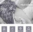 Pubrave Get Well Gifts for Women/Men, Inspirational Gifts for Women/Men, Sympathy Gift, Thinking of You Gifts, Birthday Gifts for Woman, Feel Better Gifts, Healing Blanket Grey 60x50in