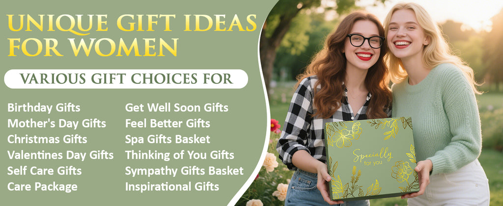 Self Care Gifts for Women Get Well Soon Gift Baskets, Unique Christmas Birthday Gifts for Women Spa Care Package, Sympathy Inspirational Thinking of You Gift Set for Mom Sister Friend Wife Girlfriend