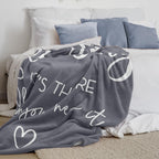 Pubrave Get Well Gifts for Women/Men, Inspirational Gifts for Women/Men, Sympathy Gift, Thinking of You Gifts, Birthday Gifts for Woman, Feel Better Gifts, Healing Blanket Grey 60x50in