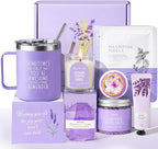 Gift Baskets for Women, 10pcs Unique Birthday Gifts for Women, Best Friend Birthday Christmas Gift, Get Well Soon Gift Basket Sending Sunshine Cheer Up Box for Sister Friendship - BRIGHTEN UP HER DAY!