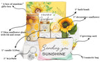 Birthday Gifts for Women, Get Well Soon Gifts Sending Sunshine Sunflower Gift Baskets, Self Care for Women Her Best Friends Bestie Sister Mom Female, Inspirational Gift Christmas Day