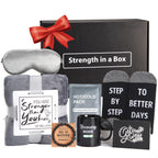 Get Well Soon Gifts for Men - Care Package with Plush Blanket, Mug, Socks, and so on - Get Well Basket for Men Dad Friend After Surgery