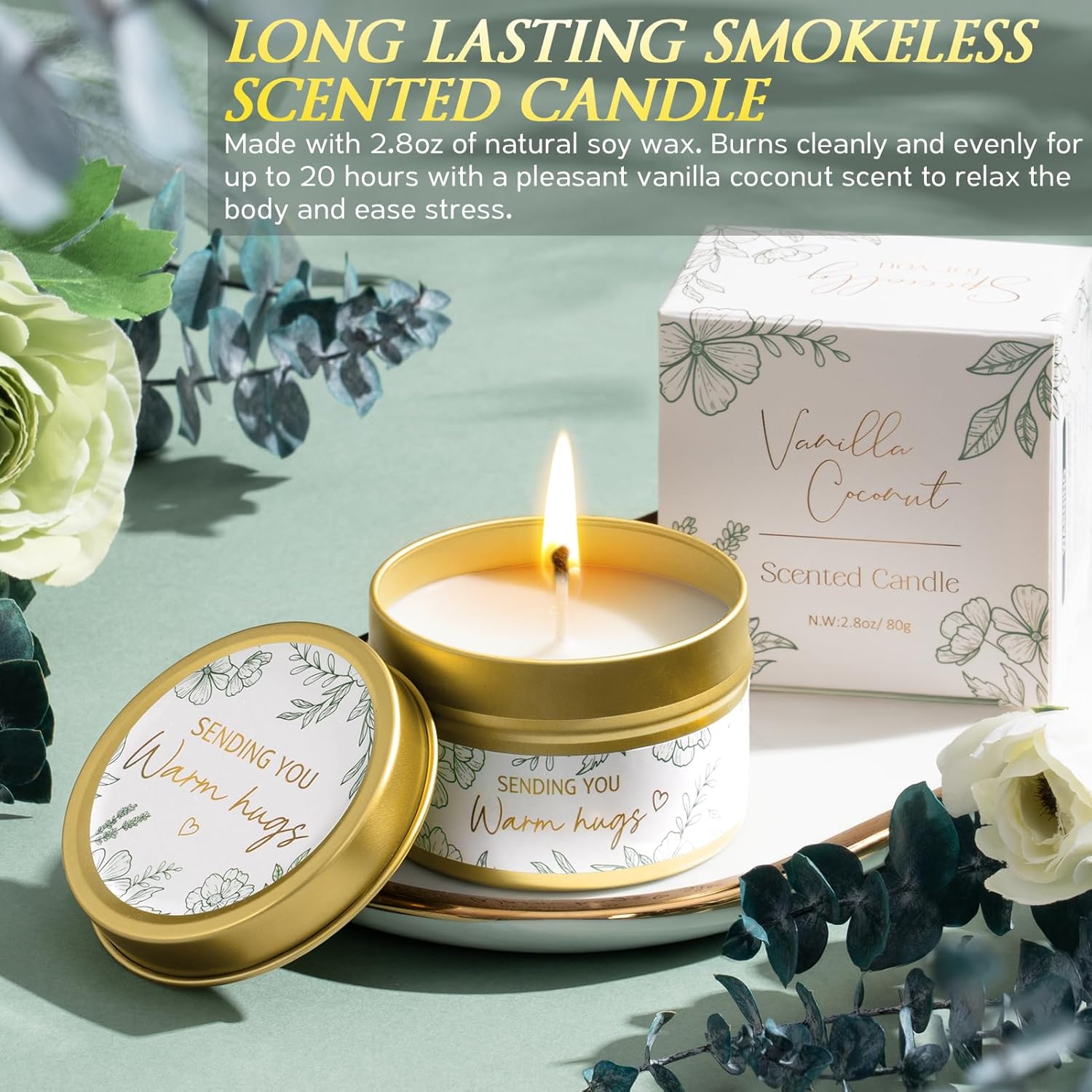 Self Care Gifts for Women Get Well Soon Gift Baskets, Unique Christmas Birthday Gifts for Women Spa Care Package, Sympathy Inspirational Thinking of You Gift Set for Mom Sister Friend Wife Girlfriend