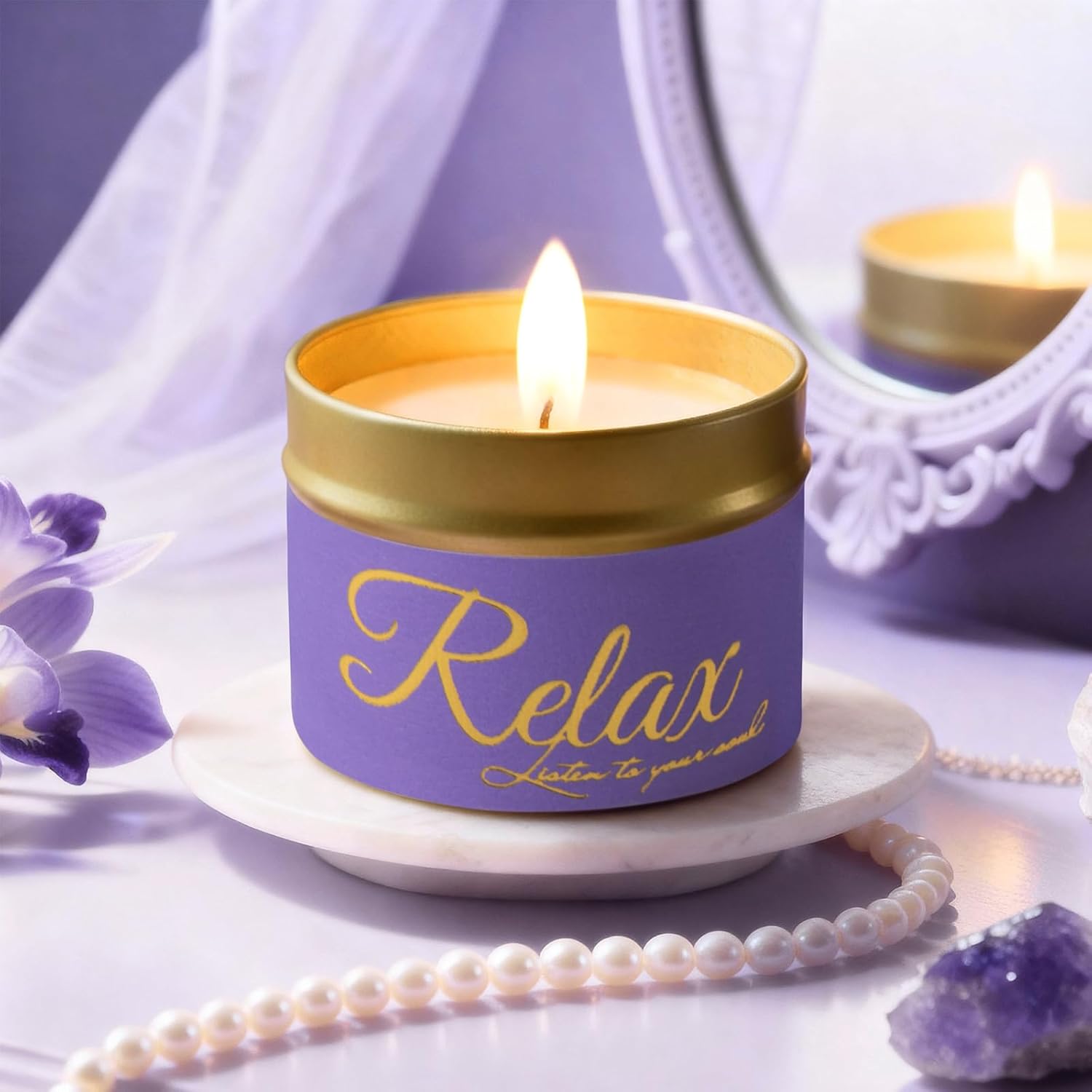 Christmas Gifts for Women, Self Care Get Well Soon Gifts, Lavender Relaxing Spa Gift Basket Care Package w/Blanket, Mothers Day Valentines Birthday Gifts for Mom Grandma Wife Girlfriend Sister Friends