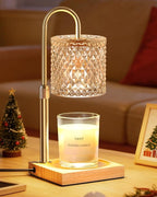 Candle Warmer Lamp with Timer Dimmer Adjustable Height, Candle Warmer with 2 Bulbs for Jar Candles, Home Decor, Women Brithday