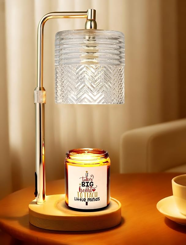 Candle Warmer Lamp with Timer, Christmas Birthday Gifts for Women Mom, House Warming Gifts New Home Vintage Decor, Wax Melt Warmer for Jar Candles