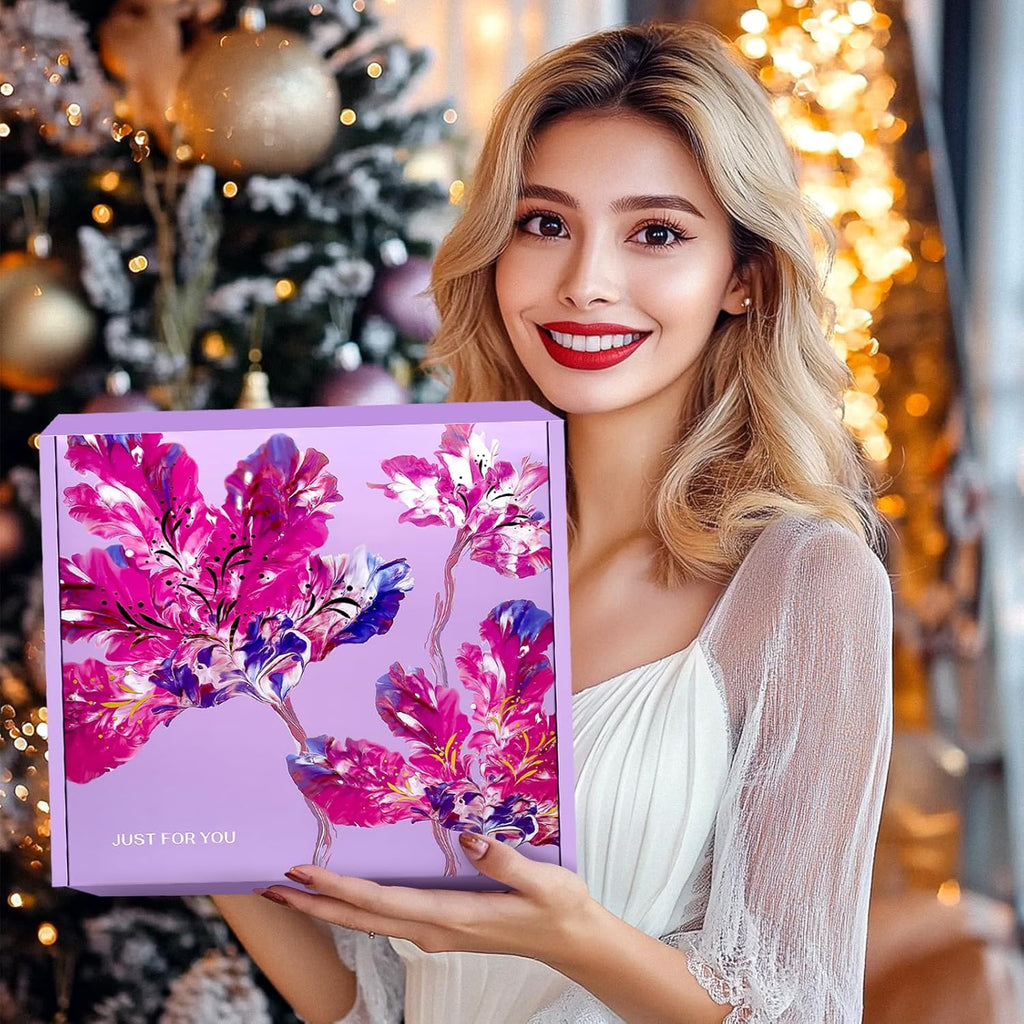 Christmas Gifts for Women, Womens Christmas Gifts, Get Well Soon Gift with Luxury Flannel Blanket, Self Care Retirement Gifts Relaxing Spa Basket Set for Grandma, Mom, Sister, Wife, Girlfriend, Her