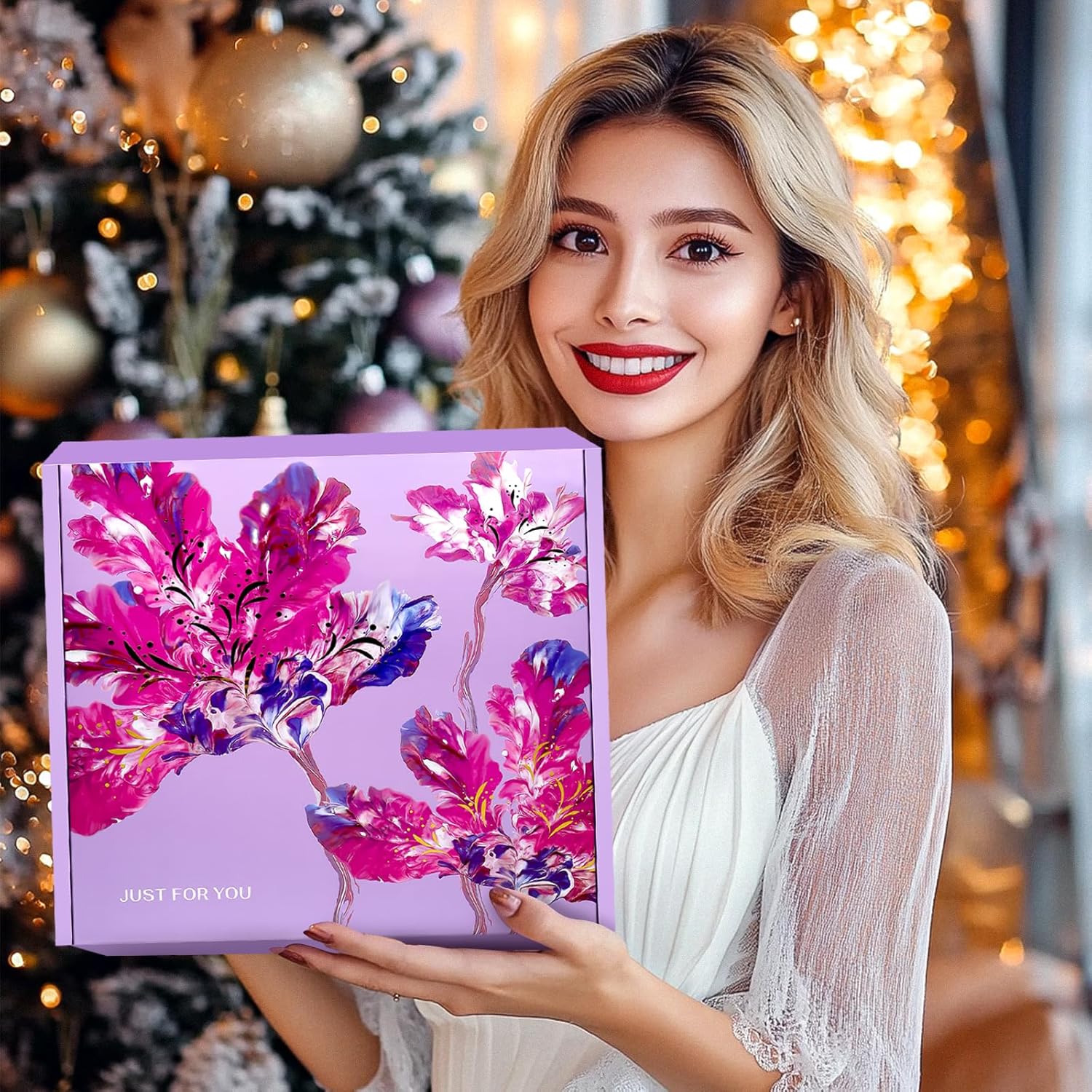 Christmas Gifts for Women, Womens Christmas Gifts, Get Well Soon Gift with Luxury Flannel Blanket, Self Care Retirement Gifts Relaxing Spa Basket Set for Grandma, Mom, Sister, Wife, Girlfriend, Her