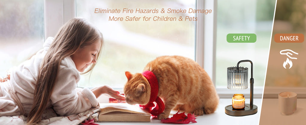 Candle Warmer Lamp with Timer: Black Candle Warming Lamp Height Adjustable Wax Melt Warmer Dimmable Modern Farmhouse New Home Bedroom Decor Christmas Housewarming Gift for Women