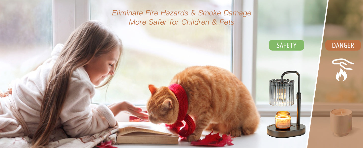 Candle Warmer Lamp with Timer: Black Candle Warming Lamp Height Adjustable Wax Melt Warmer Dimmable Modern Farmhouse New Home Bedroom Decor Christmas Housewarming Gift for Women