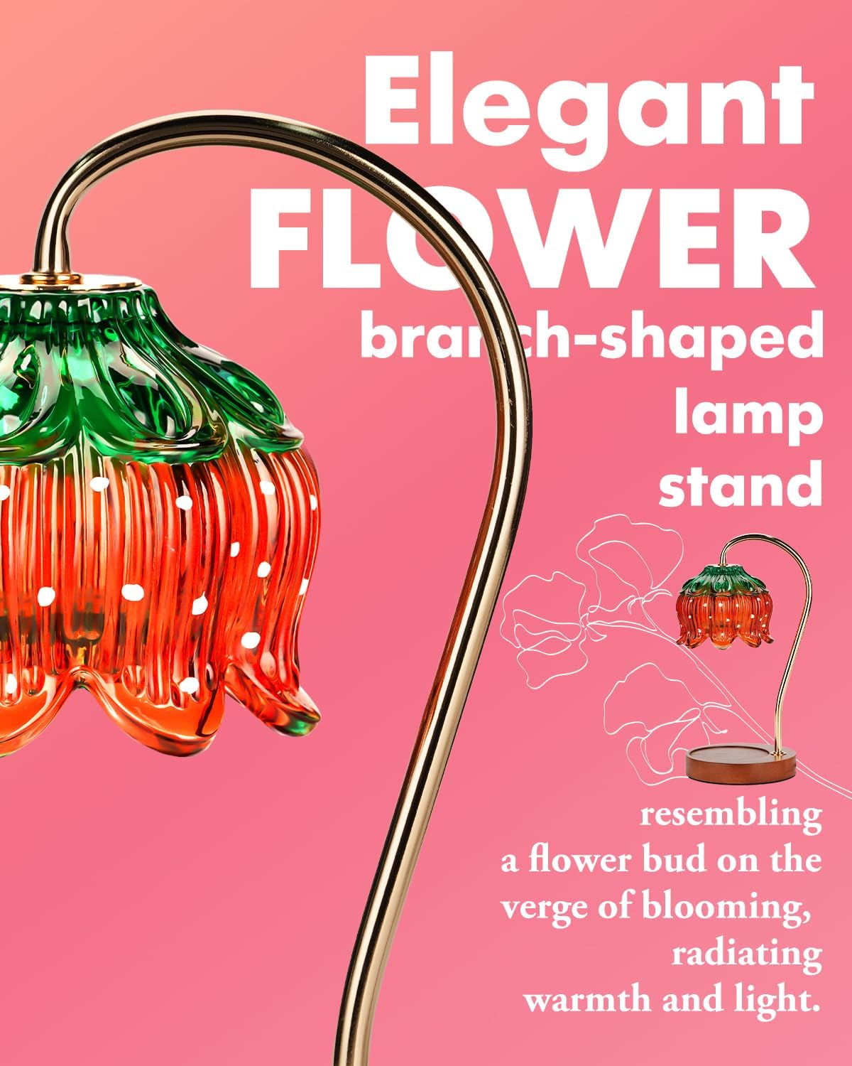 Strawberry Candle Warmer Lamp, Cute Candle Lamp with Timer & Dimmable, Birthday Christmas Gifts for Women Mom, House Warming Gift New Home, Lotus Wax Melt Warmer for Yankee Village Candles