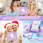 LUCOTIYA Birthday Gifts for Women, Self Care Gifts for Women Get Well Soon Care Package, Lavender Relaxing Spa Gift Basket, Unique for Mom, Friends, Sister, Grandma
