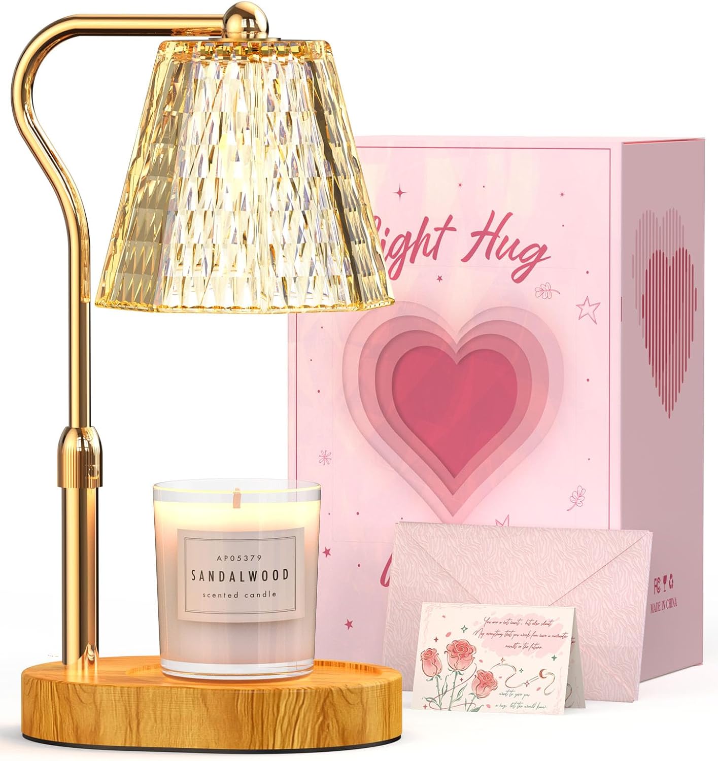 Candle Warmer Lamp with Timer Dimmable Gifts for Women, Adjustable Height Wax Warmer Lamp for Scented Candles, House Warming Gifts for New Home Modern Farmhouse Decor