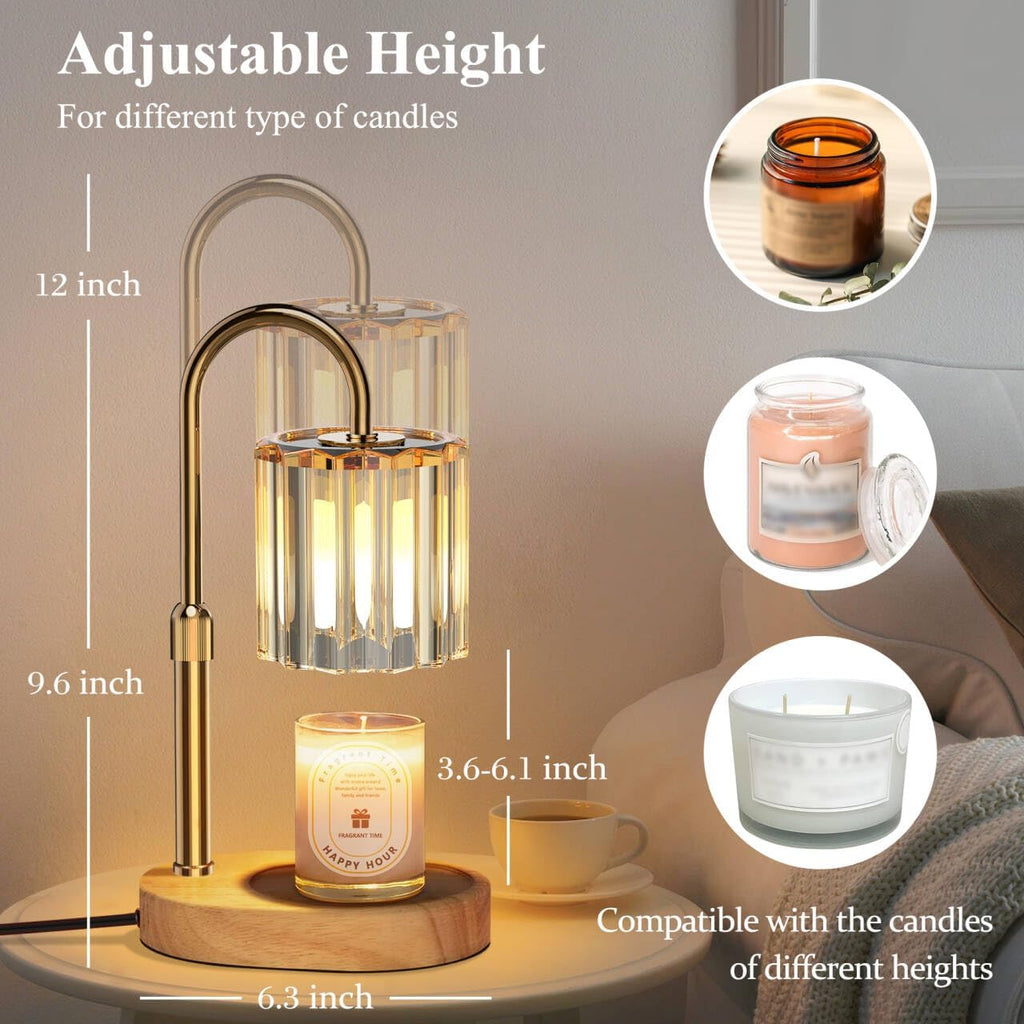 Lukasa Candle Warmer Lamp, with Timer Dimmer Adjustable Height, Birthday Gifts for Women Men, Mother's Day Gifts for Mom, Wax Melt Warmer for Home Decor Room Decor, Thanksgiving Gifts Christmas