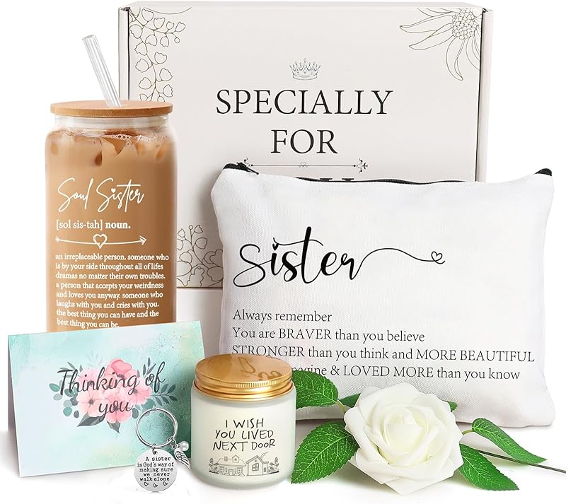 Birthday Gifts for Women, Get Well Soon Gifts Sending Sunshine Sunflower Gift Baskets, Self Care for Women Her Best Friends Bestie Sister Mom Female, Inspirational Gift Christmas Day