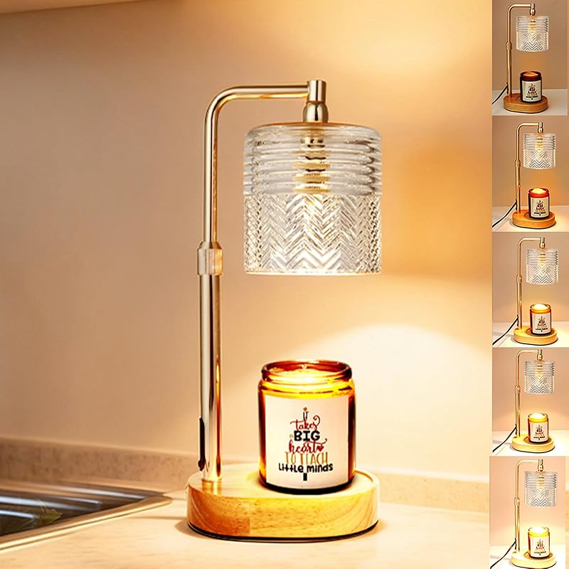 Candle Warmer Lamp with Timer, Christmas Birthday Gifts for Women Mom, House Warming Gifts New Home Vintage Decor, Wax Melt Warmer for Jar Candles