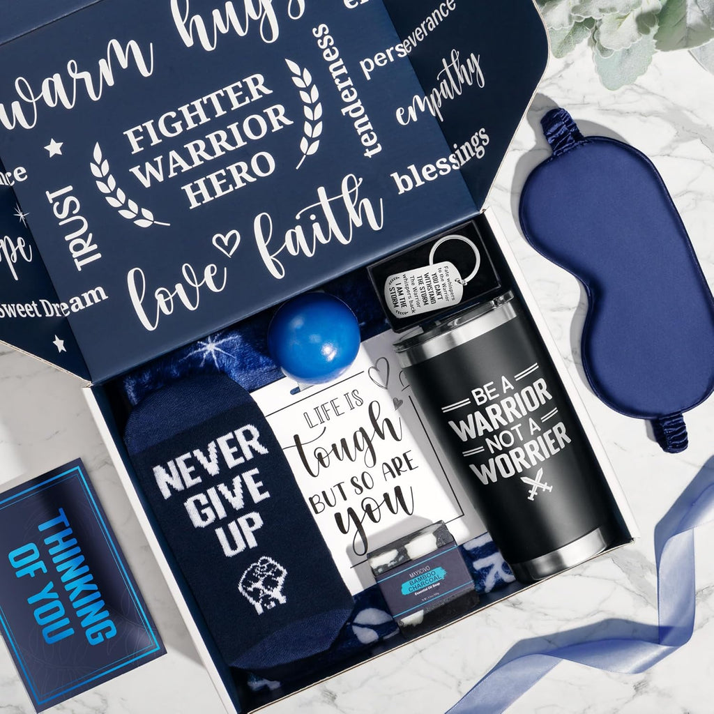 Get Well Soon Gifts for Men, After Surgery Cancer Gifts for Men Chemo Care Package Get Well Gift Basket for Sick Friends, Thinking of You Feel Better Birthday Gifts Box for Men Dad Brother w/Tumbler