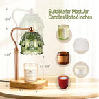 Candle Warmer Lamp with Timer Dimmer - Christmas Birthday Gift for Women Mom, Electric Wax Melter Warmer Adjustable Height for Jar Candles Housing Warming Home Decor