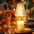 Marycele Candle Warmer Lamp for Yankee Candles, Christmas Birthday Gifts for Mom Women Sister Her, House Warming Gifts, Thanksgiving Decorations for Office Room Home Decor, Clear Wax Warmer with Timer