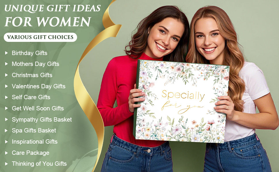 Self Care Gifts for Women Get Well Soon Gifts, Birthday Gifts for Women Care Package, Sympathy Gift Baskets Spa Gifts Set, Thinking of You Inspirational Christmas Gifts for Mom Her Friend Sister Wife