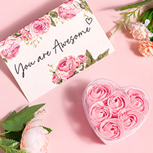 Birthday Gifts for Women Self Care Get Well Soon Gifts, Rose Relaxing Spa Gifts Box Care Package Basket w/ Luxury Flannel Blanket 40 oz Tumbler, Christmas Gifts Set for Mom Her Wife Girlfriend Sister