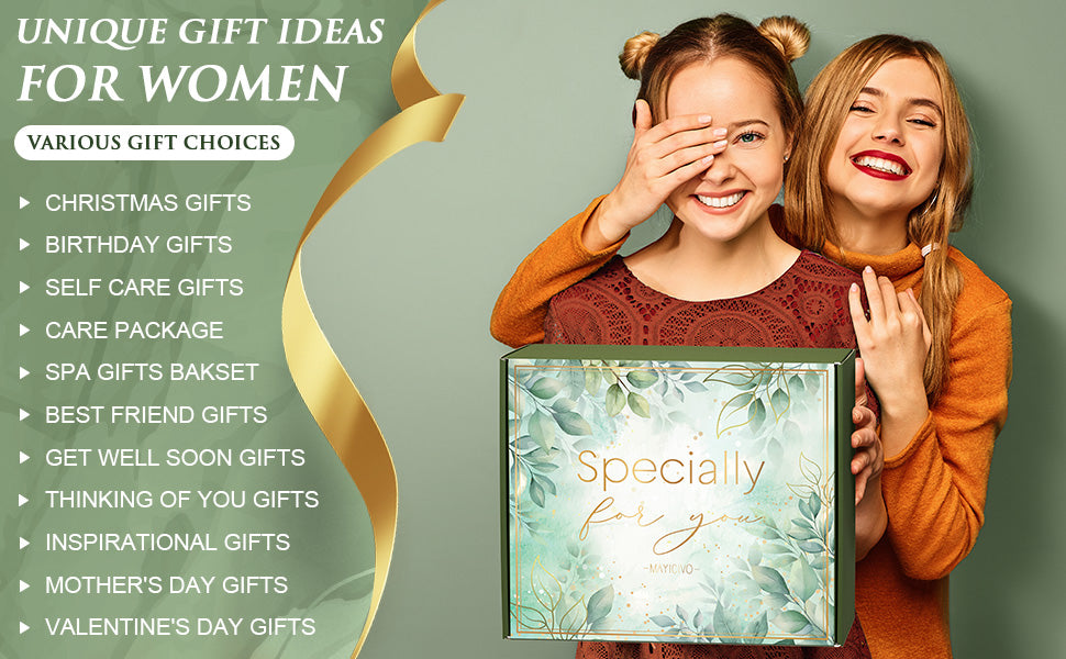 Christmas Birthday Gifts for Women Self Care Gift, Get Well Soon Gift Baskets Relaxing Spa Care Package for Women with Blanket, Unique Gifts Idea for Mom Mother Her Wife Girlfriend Best Friend Sister